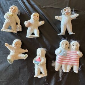Lot of 6 Snowbabies ?   Ornament Set